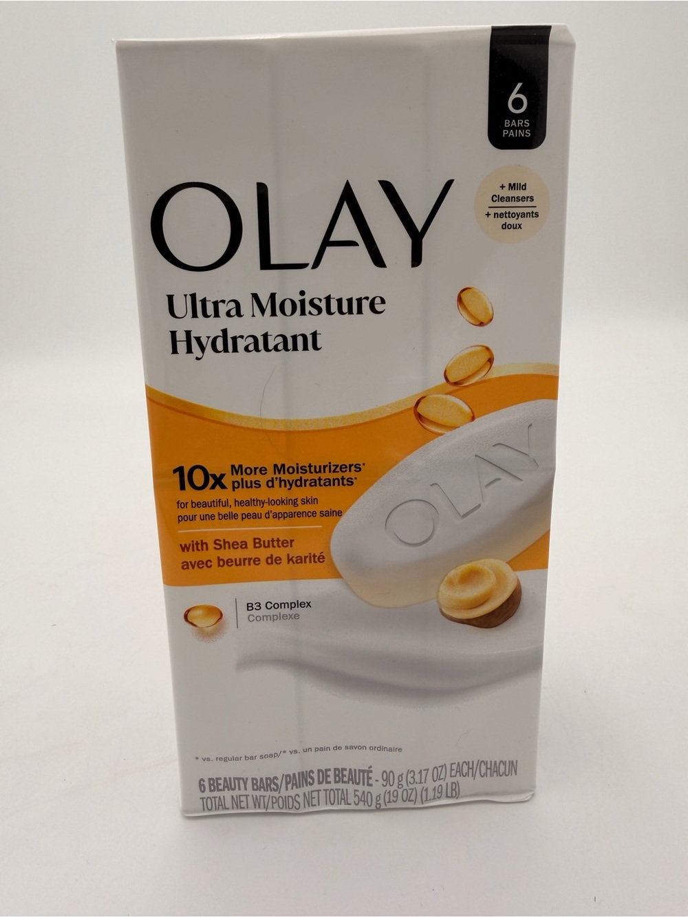 Olay Ultra Moisture Shea Butter Beauty Bars - 6 Bars 3.17 Oz each